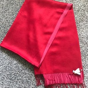 Beautiful Silk Blend Red Scarf
